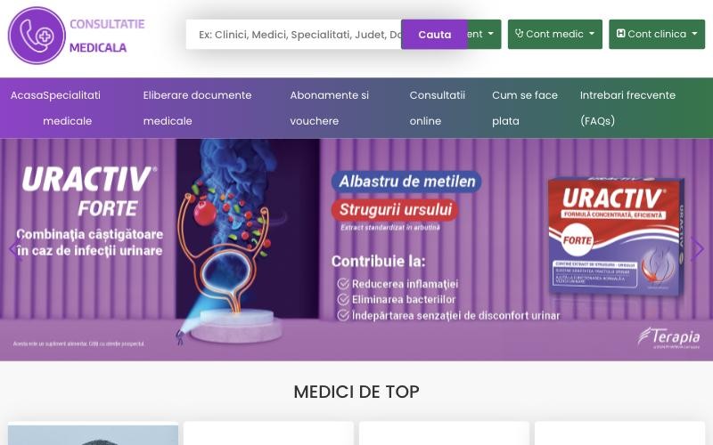 Consultație Medicală – versiune desktop