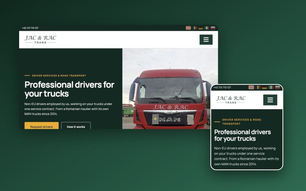 JAC & RAC TRANS – mockup