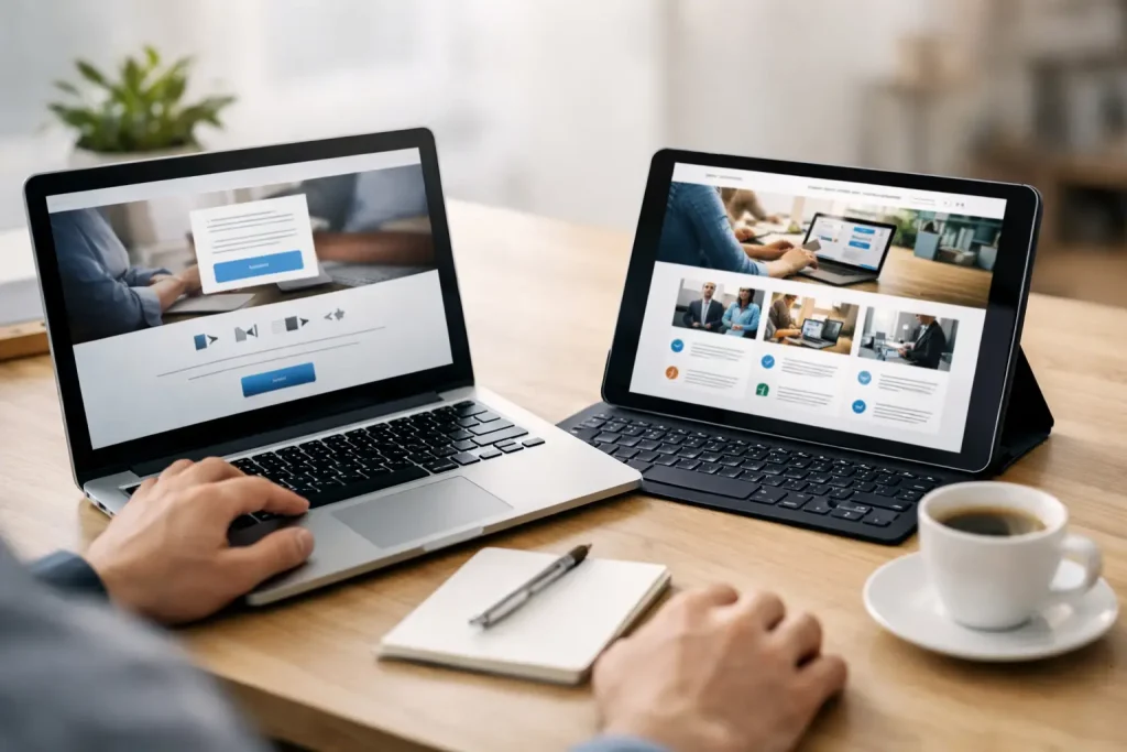 Landing page vs website: ce alegi pentru vânzări?