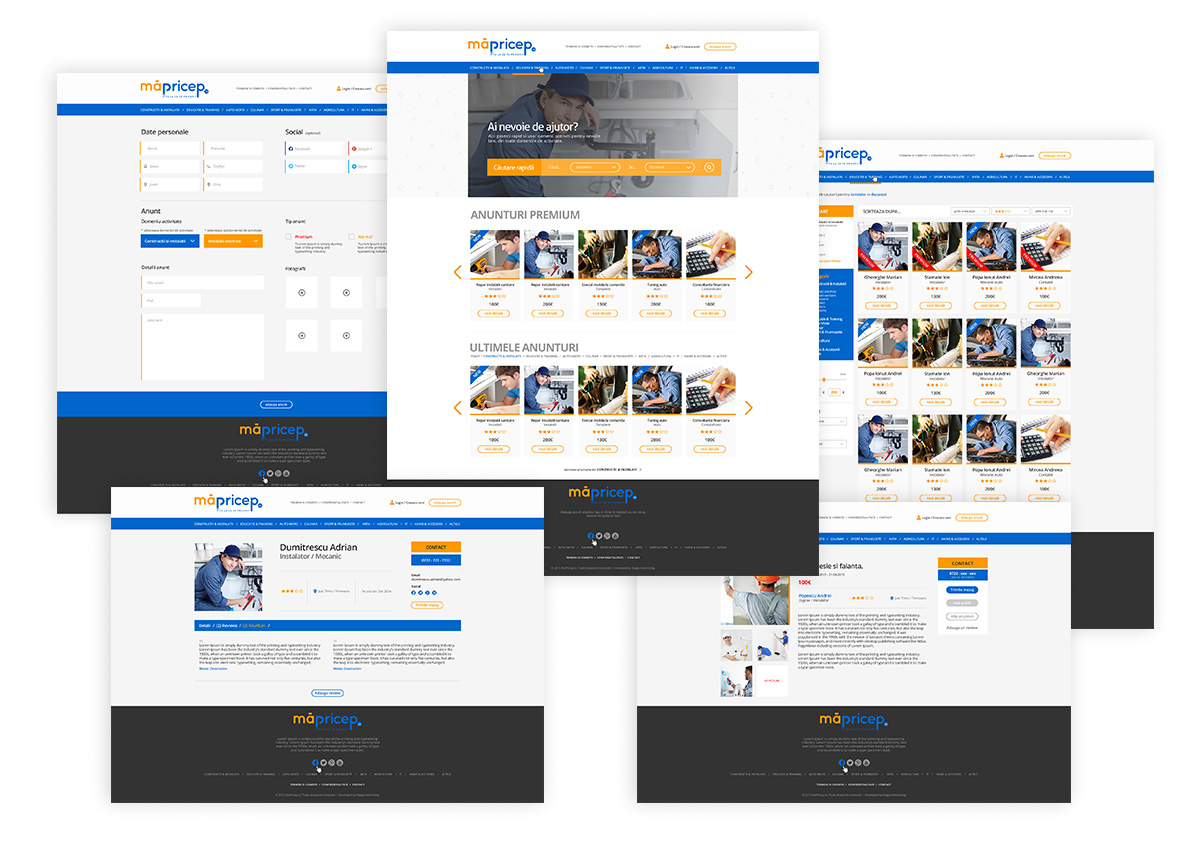 MaPricep – Web design & development