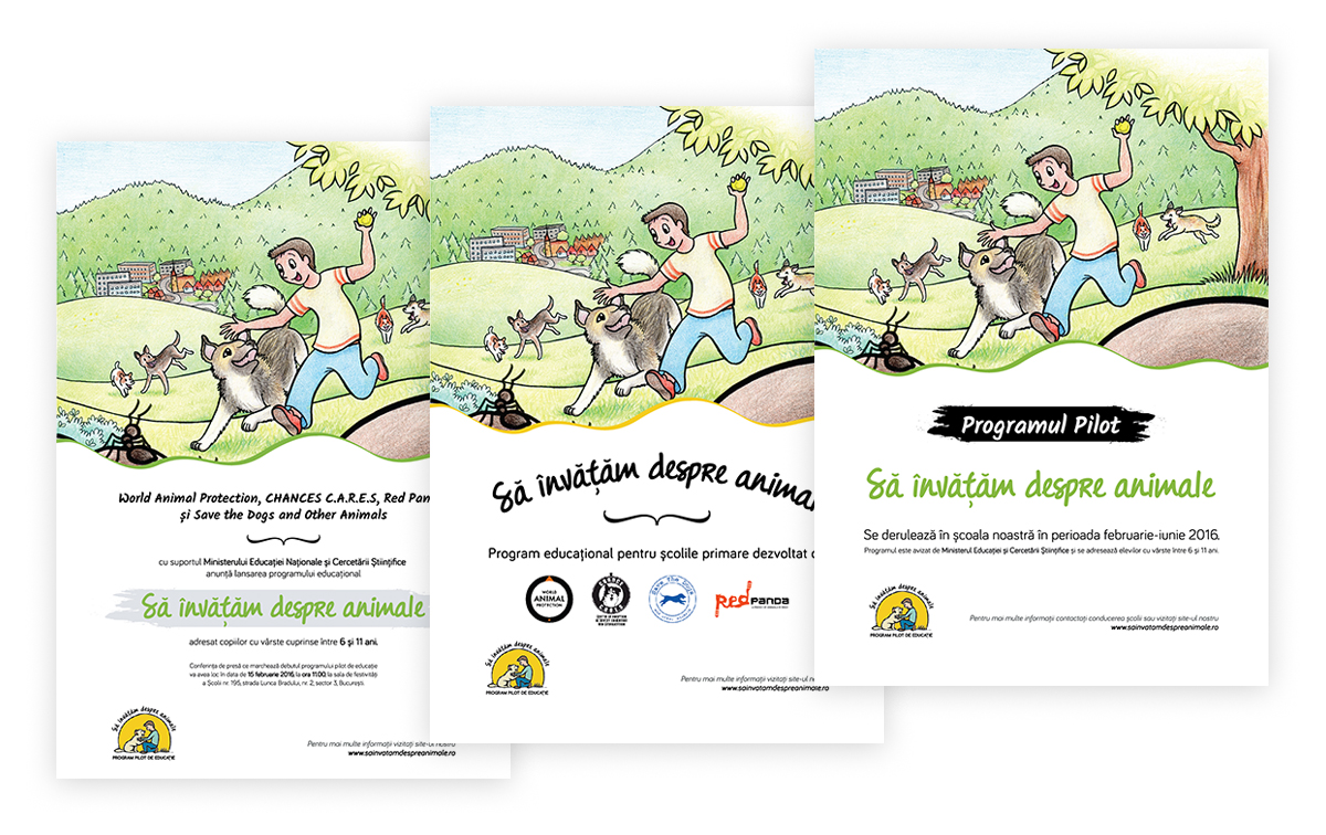 Sa invatam despre animale – Graphic design